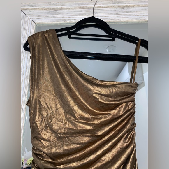 Fashion Nova Metallic Midi Dress - Picture 3 of 6